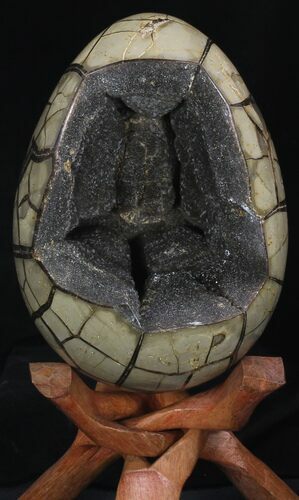 Septarian Dragon Egg Geode - Removable Section #33723
